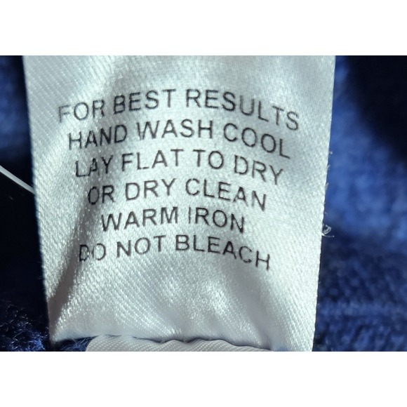 Peter Millar Sweater Boys Sz Large Blue Merino Wool 1/4 Zip Pullover Long Sleeve - Picture 5 of 10